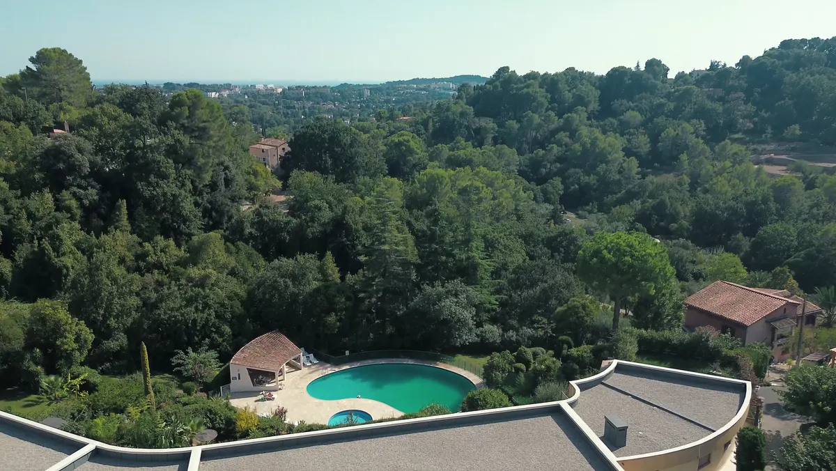 Piscine et paysage